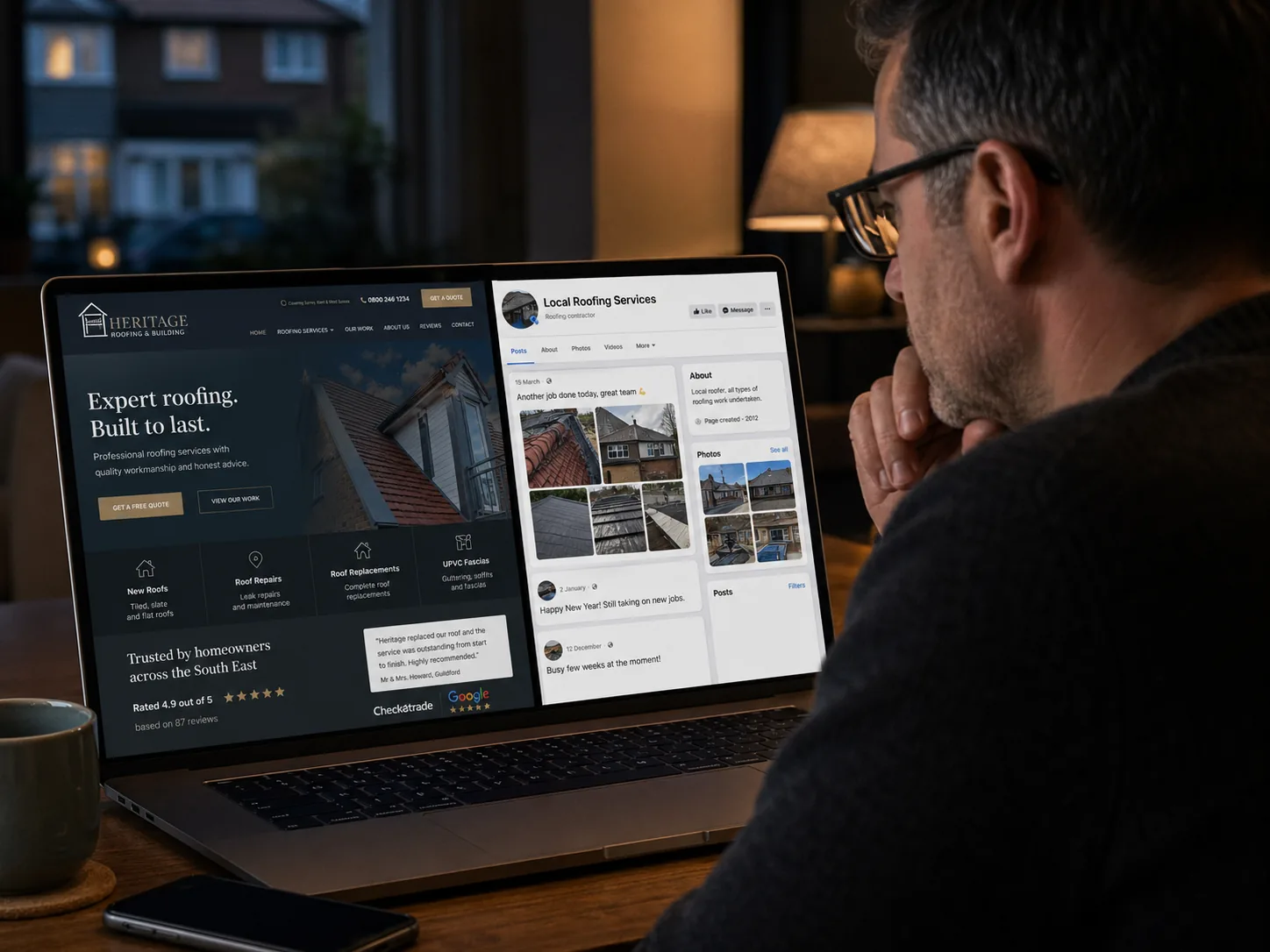 Why customers trust businesses with professional websites